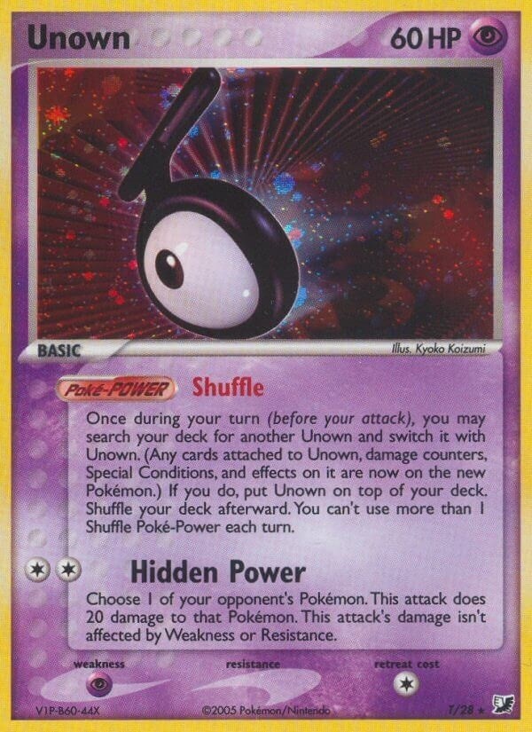 Image for Unown (T) (T/28) [Unseen Forces]