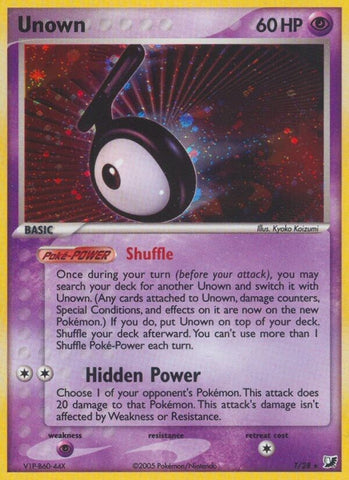 Image for Unown (T) (T/28) [Unseen Forces]
