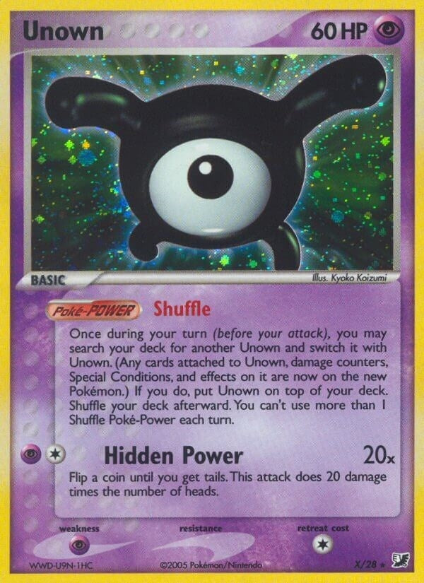 Image for Unown (X) (X/28) [Unseen Forces]
