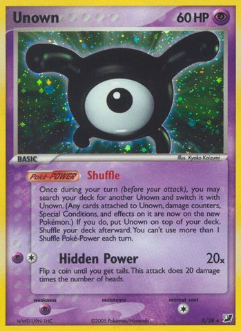 Image for Unown (X) (X/28) [Unseen Forces]