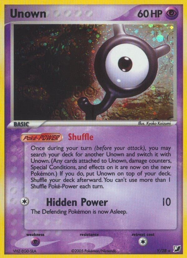 Image for Unown (Y) (Y/28) [Unseen Forces]