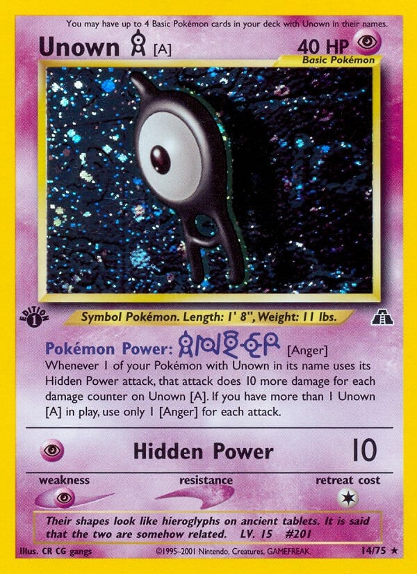Image for Unown [A] (14) (14/75) - Pokemon