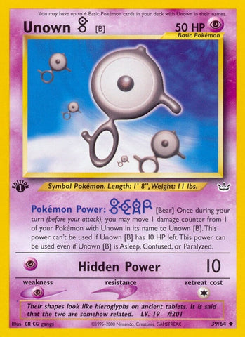 Image for Unown [B] (39/64) [Neo Revelation]