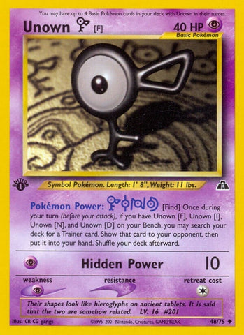 Image for Unown [F] (48/75) - Pokemon
