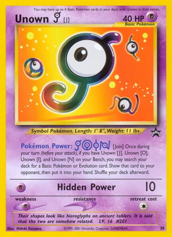 Image for Unown [J] (38/53) [WoTC Promo]