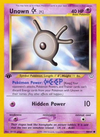 Image for Unown [K] (58/64) [Neo Revelation]