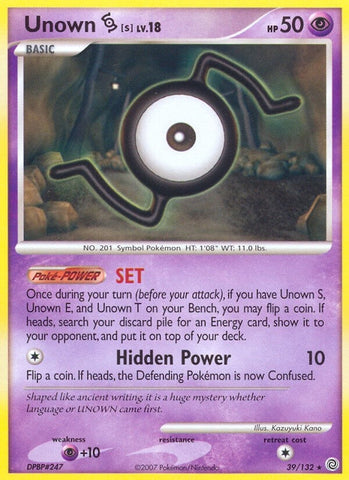 Image for Unown [S] (39/132) [Secret Wonders]
