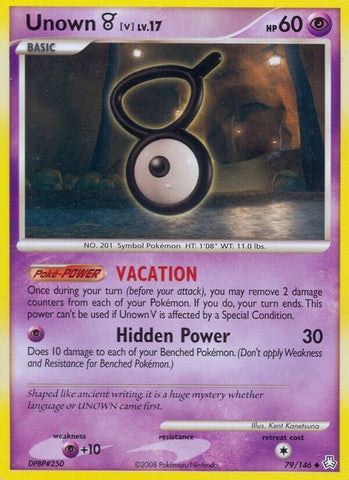 Image for Unown (V) (79/146) [Legends Awakened]