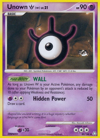 Image for Unown (W) (80/146) [Legends Awakened]