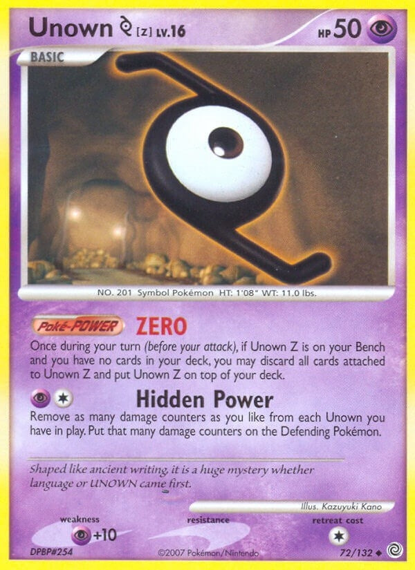 Image for Unown [Z] (72/132) [Secret Wonders]