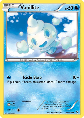 Image for Vanillite (27/101) [Noble Victories]