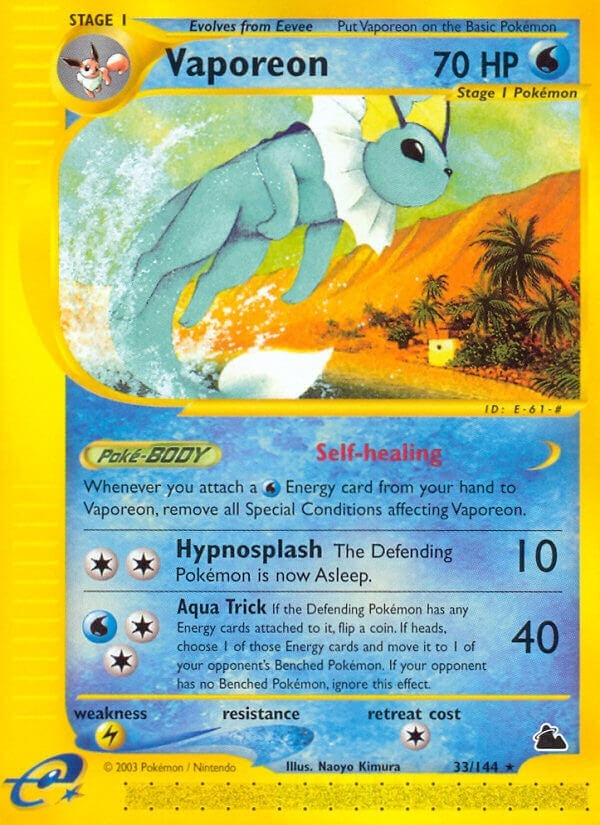 Image for Vaporeon (033/144) [Skyridge]