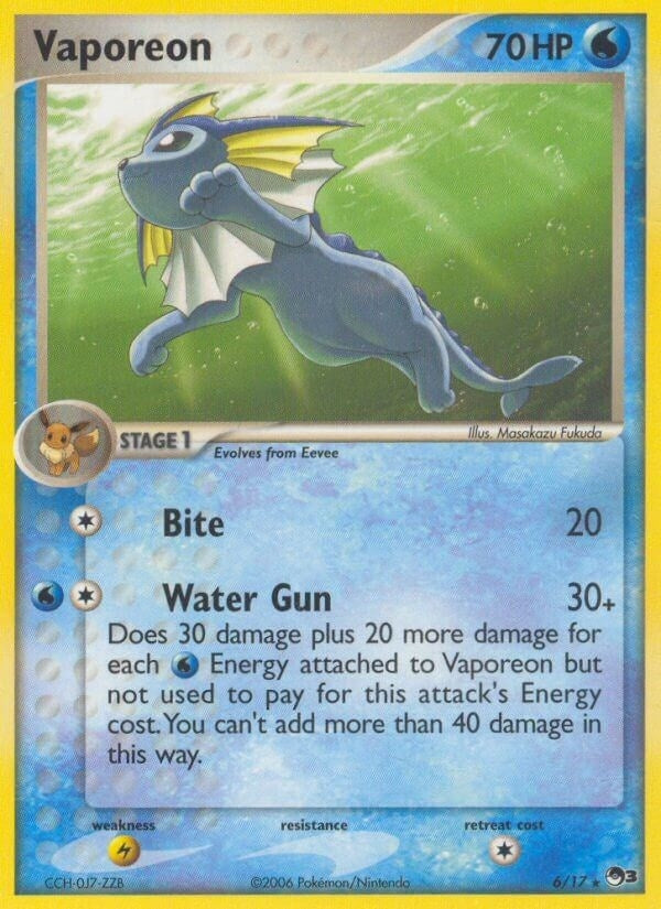 Image for Vaporeon (006/017) [POP Series 3]