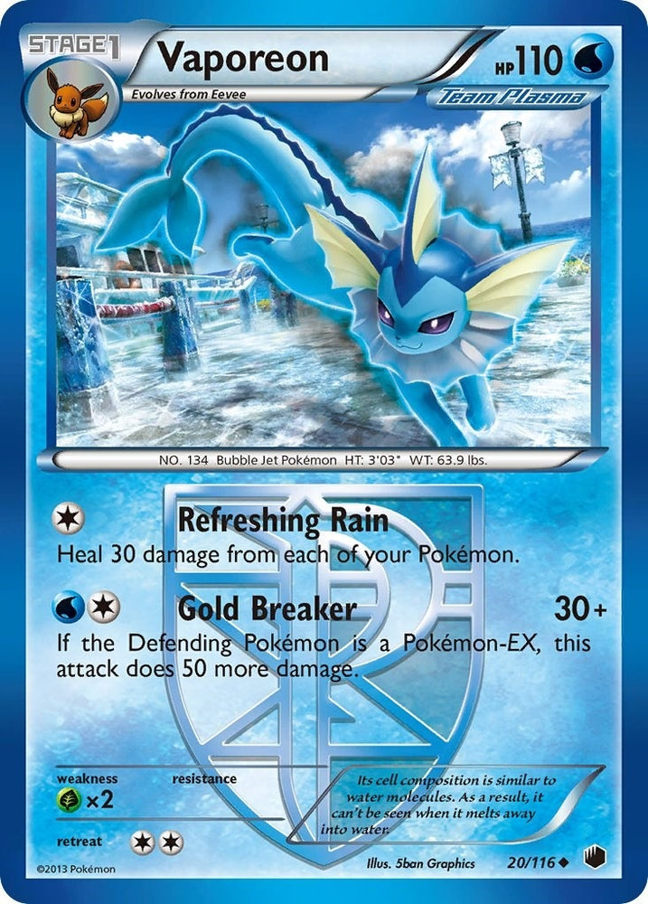 Image for Vaporeon (Team Plasma) (20/116) [Plasma Freeze]