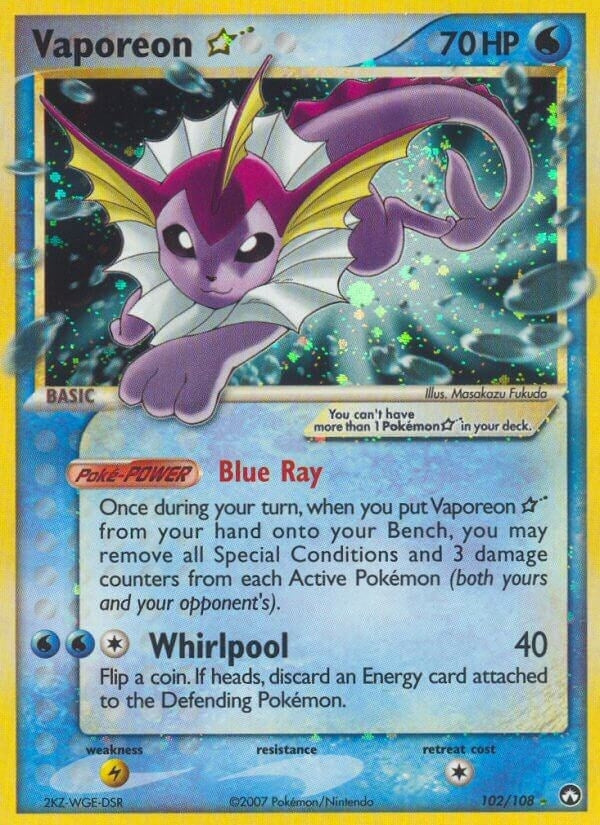 Image for Vaporeon Star (102/108) [Power Keepers]