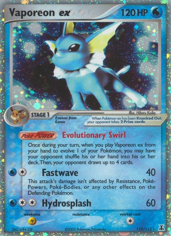 Image for Vaporeon ex (110/113) [Delta Species]