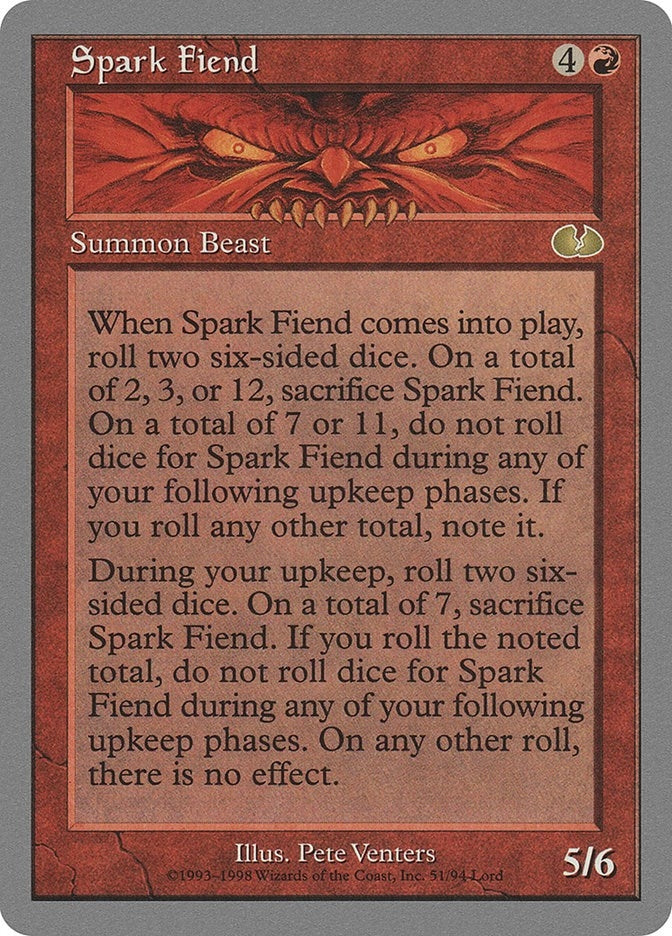 Image for Spark Fiend (51) [Unglued]
