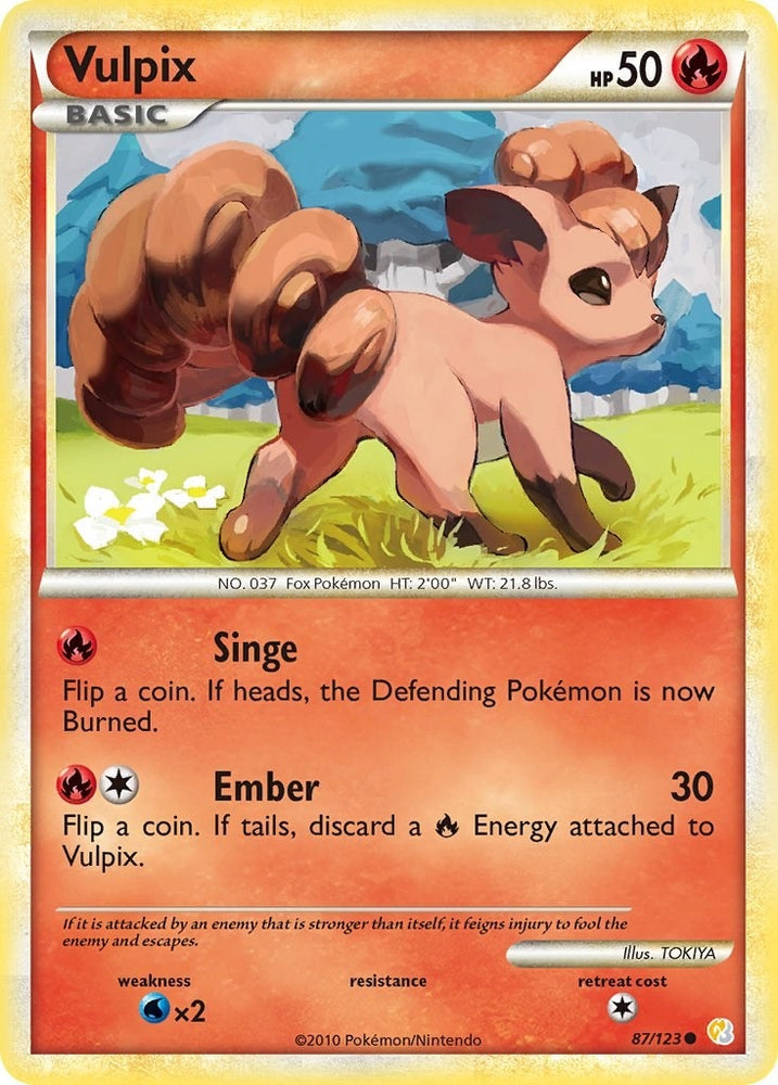 Image for Vulpix (87/123) [HeartGold SoulSilver]