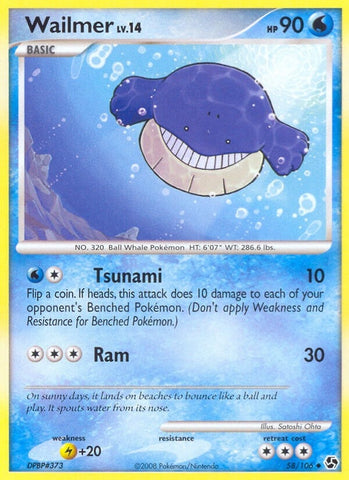 Image for Wailmer (58/106) [Great Encounters]