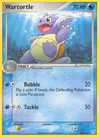 Image for Wartortle (42/100) [Crystal Guardians]