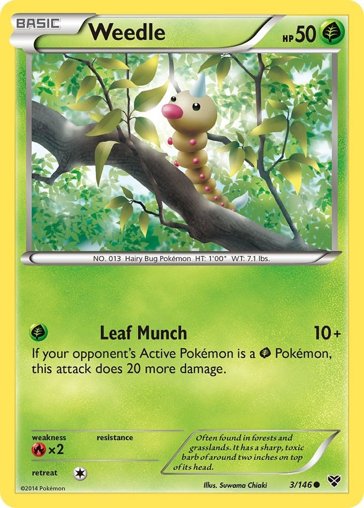 Image for Weedle (3/146) [XY Base Set]