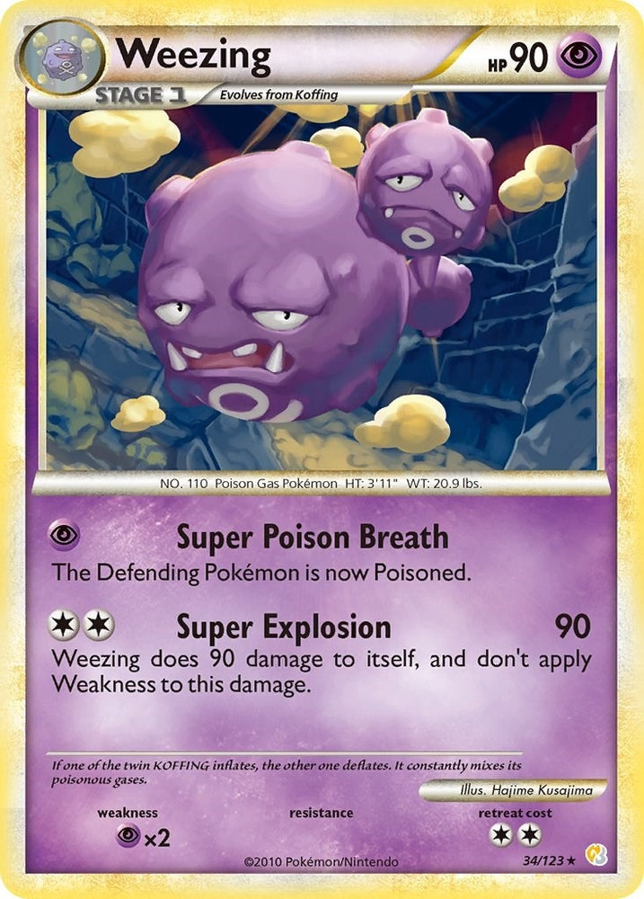 Image for Weezing (34/123) [HeartGold SoulSilver]