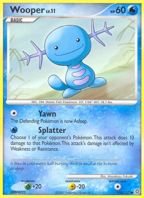 Image for Wooper (118/132) [Secret Wonders]