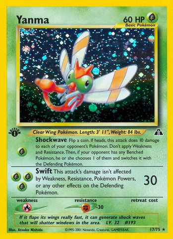 Image for Yanma (17) (17/75) (Neo Discovery) - Pokemon