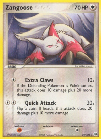 Image for Zangoose (21/106) [Emerald]
