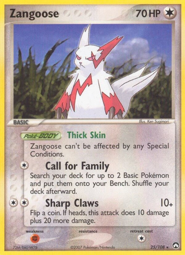 Image for Zangoose (25/108) [Power Keepers]