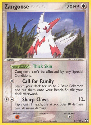 Image for Zangoose (25/108) - Pokemon