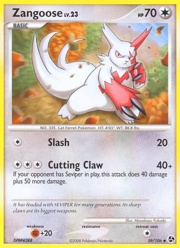 Image for Zangoose (59/106) [Great Encounters]