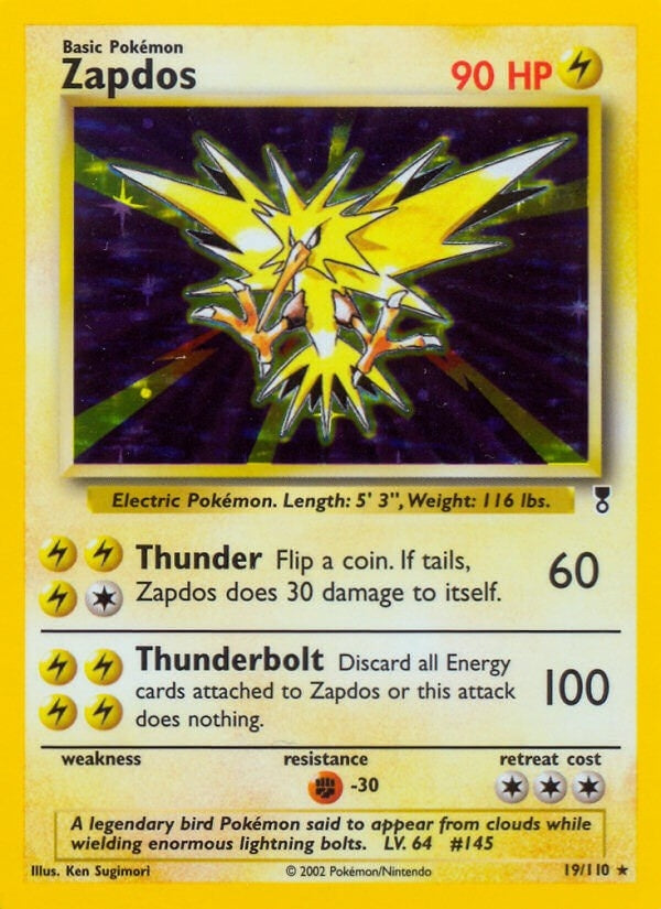 Image for Zapdos (019/110) [Legendary Collection]