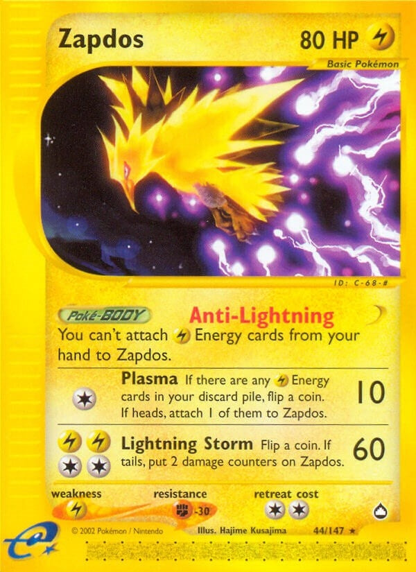 Image for Zapdos (044/147) [Aquapolis]