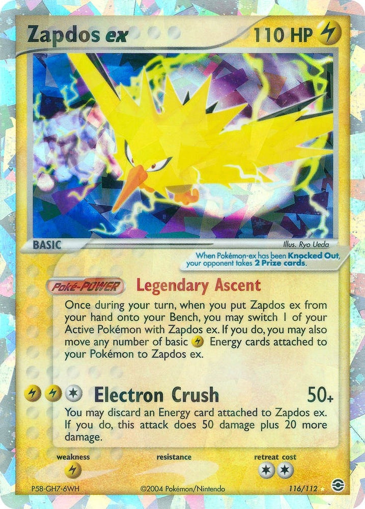 Image for Zapdos ex (116/112) [FireRed & LeafGreen]