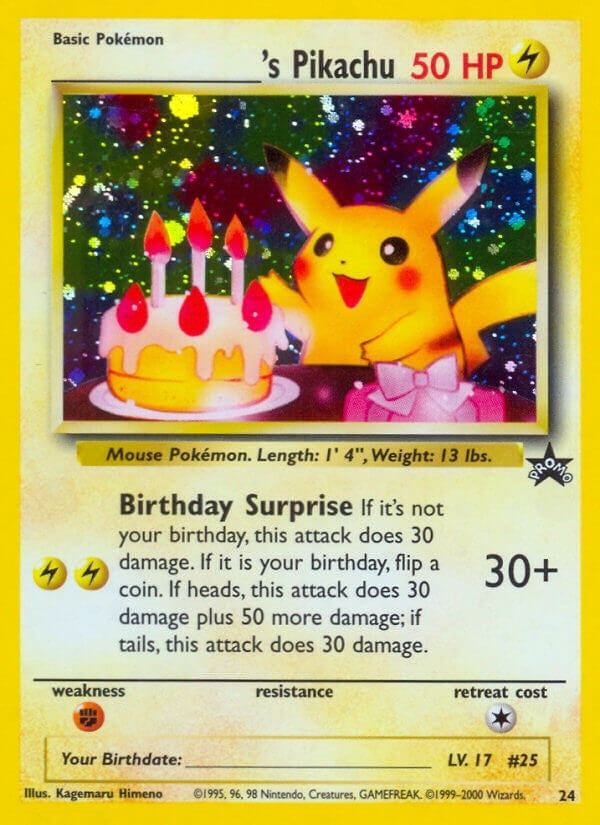 Image for ______'s Pikachu (24/53) [WoTC Promo]