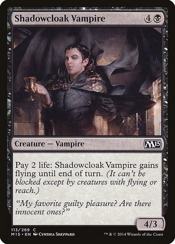 Image for Shadowcloak Vampire (113) [Magic 2015 (M15)]