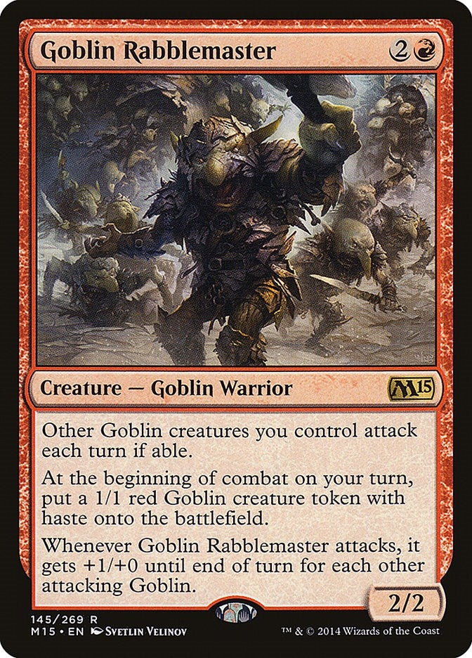 Image for Goblin Rabblemaster (145) [Magic 2015 (M15)]