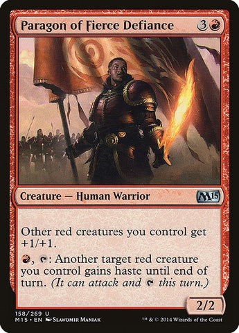 Image for Paragon of Fierce Defiance (158) [Magic 2015 (M15)]