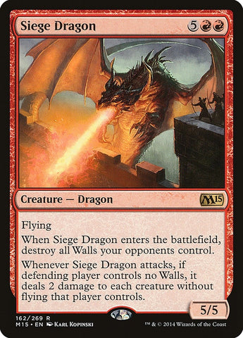 Image for Siege Dragon (162) [Magic 2015 (M15)]
