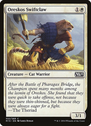 Image for Oreskos Swiftclaw (22) [Magic 2015 (M15)]