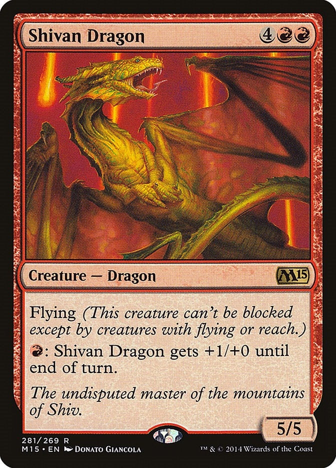 Image for Shivan Dragon (281) [Magic 2015 (M15)]
