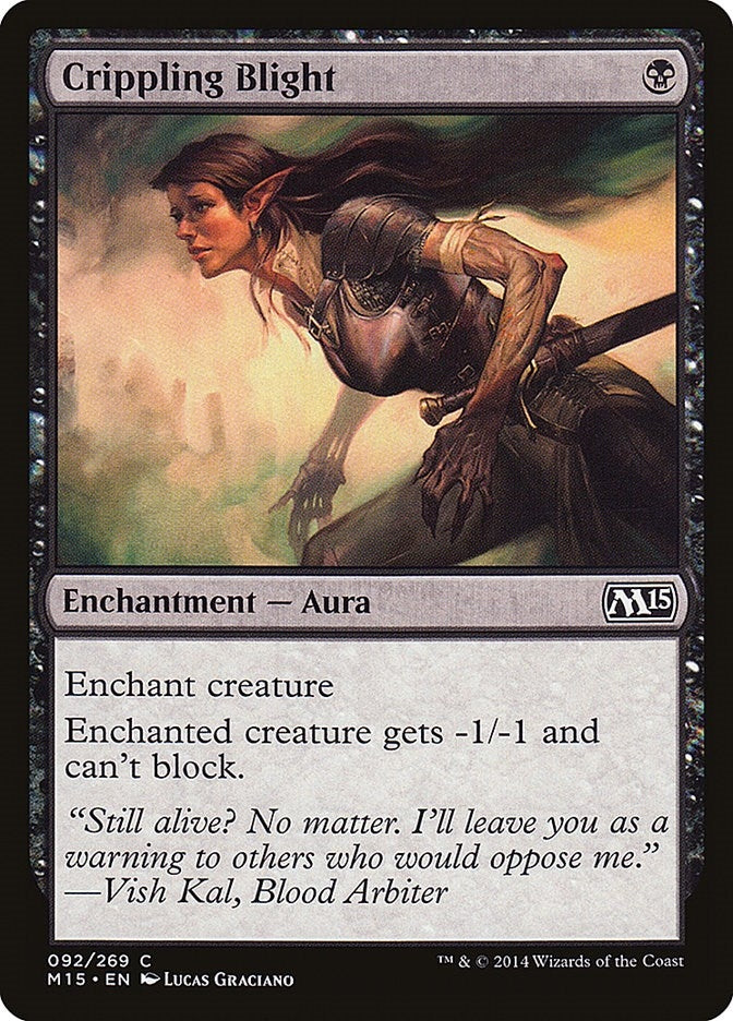 Image for Crippling Blight (92) [Magic 2015 (M15)]