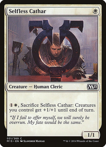 Image for Selfless Cathar (31) [Magic 2015 (M15)]