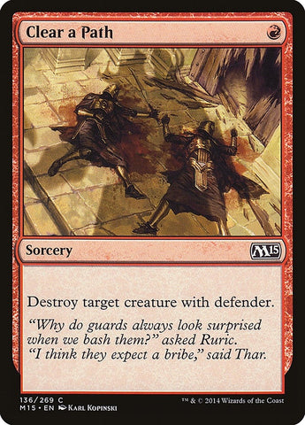 Image for Clear a Path (136) [Magic 2015 (M15)]