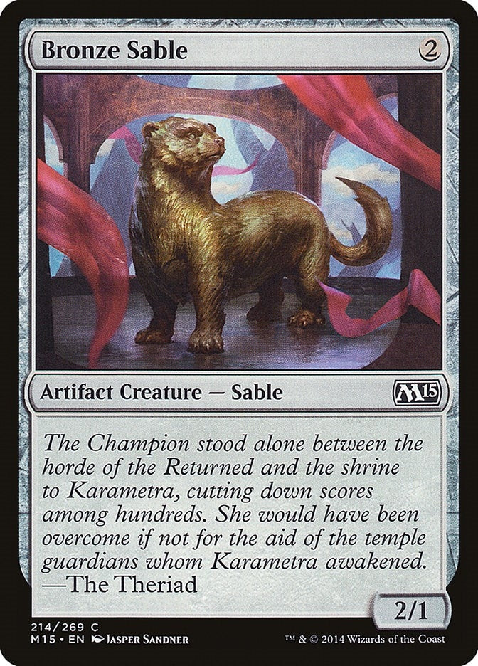 Image for Bronze Sable (214) [Magic 2015 (M15)]