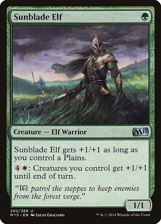 Image for Sunblade Elf (202) [Magic 2015 (M15)]