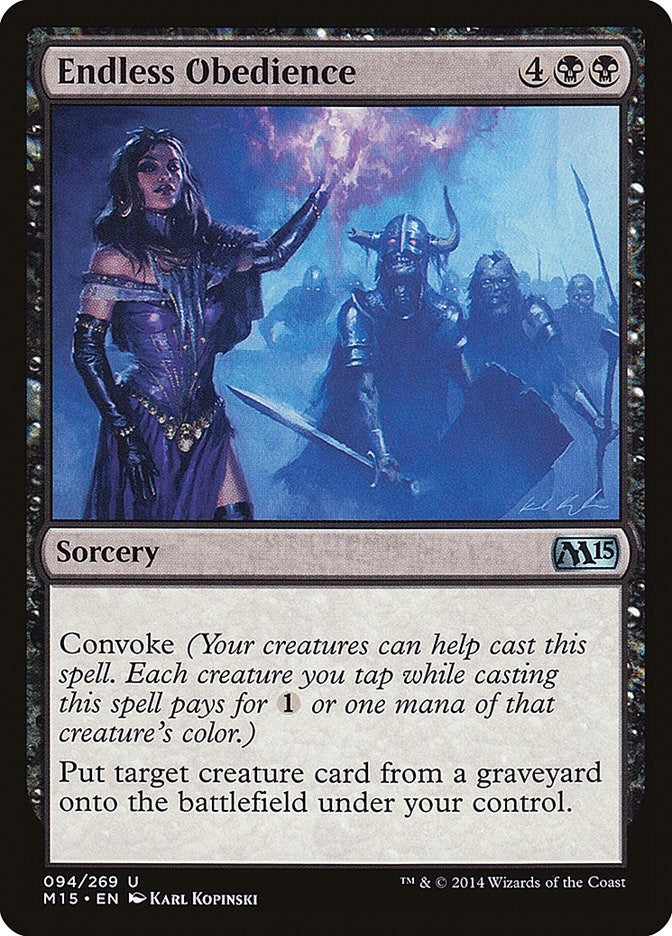 Image for Endless Obedience (94) [Magic 2015 (M15)]