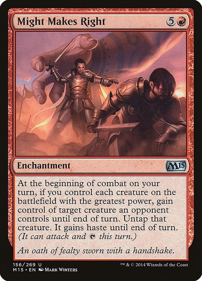 Image for Might Makes Right (156) [Magic 2015 (M15)]