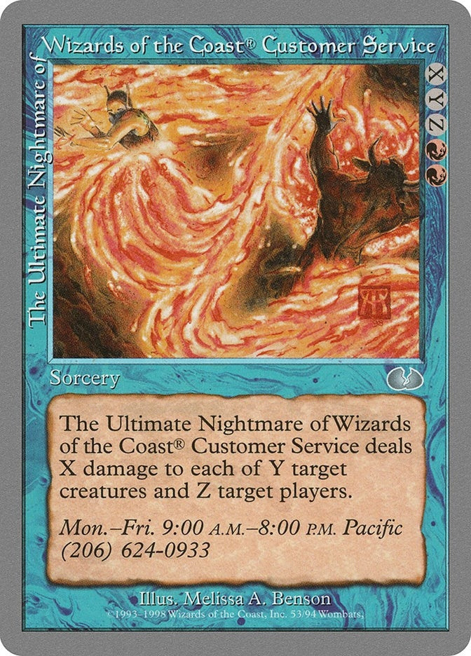 Image for The Ultimate Nightmare of Wizards of the Coast Customer Service (53) [Unglued]